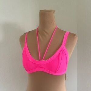 Tularosa neon pink bikini top S